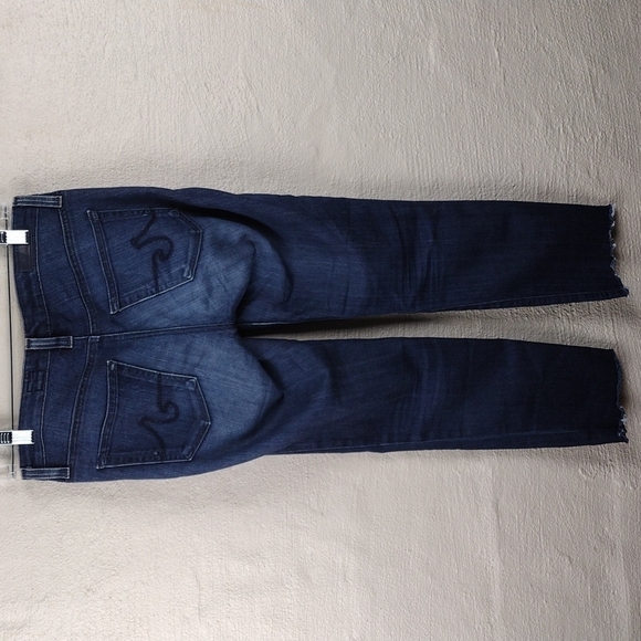 AG Adriano Goldschmied The Stilt Blue Dark Wash Cigarette Leg Ankle Jean - Picture 8 of 11